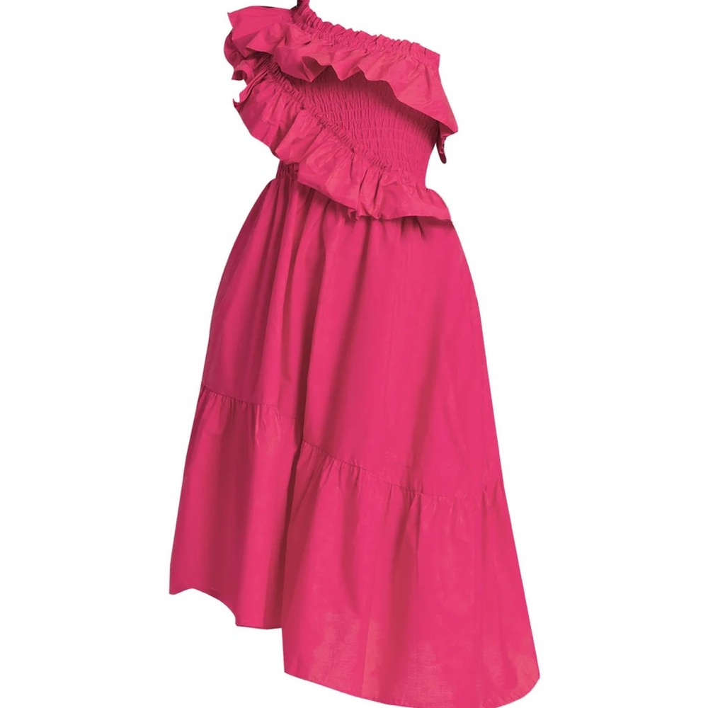 Eloquii Plus Size One Shoulder Dramatic Ruffle Dr… - image 4